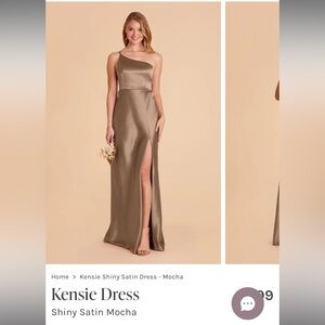 Birdy Grey Mocha Satin Wedding Dress